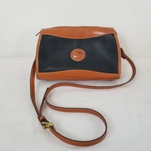Dooney & Bourke Vintage Authentic Black And Brown Crossbody Bag